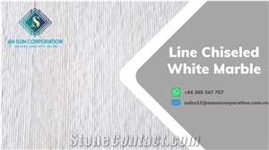 Hot Sale Hot Deal for Line Chiseled White Marble