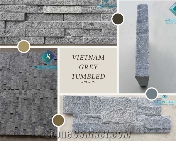 Vietnam Tumbled Wall Panel with Black Color to Create Luxury