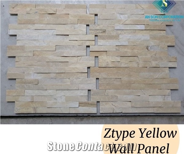 Z Type Yellow Wall Panel