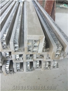 Aluminum Honeycomb Composite White Marble Pillar Panel