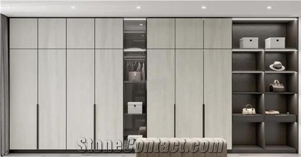 Bedroom Marble Sintered Stone Wardrobe Cabinet Door