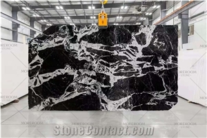 Calacatta Black Large Format Big Size Marble Stone