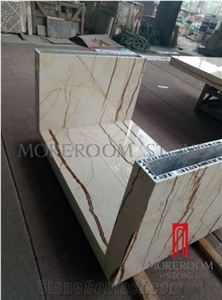 Sofitel Gold Marble Composite Honeycomb Aluminum Countertop