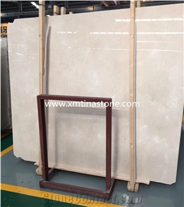 Cream Marfil Beige Color Polished Marble Slabs