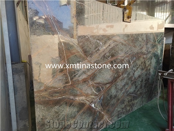 Rain Forest Marble Polished Slabs