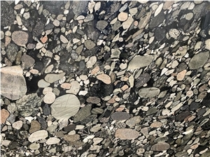 Black Marinace Granite Wall Flooring Application