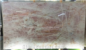 Pink Quartzite Slabs for Kitchen Island Counter Bar Top