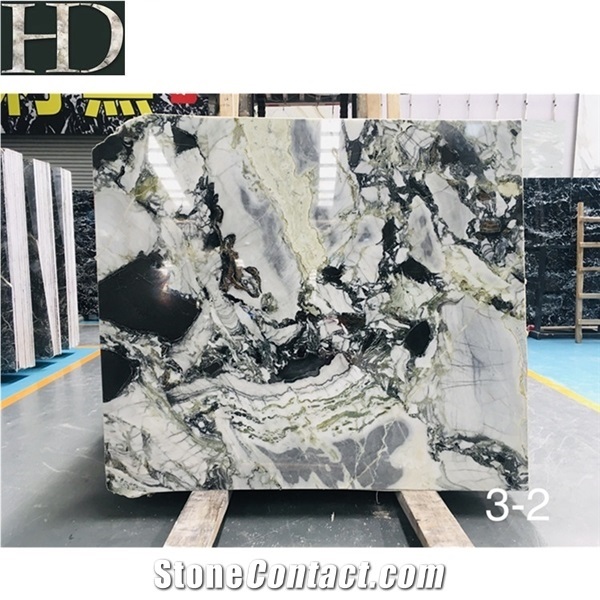 China Cold Jade Marble Green Ice Jade Marble for Countertops