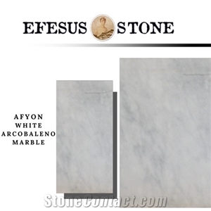 Afyon White Arcobaleno-Turkish White Marble