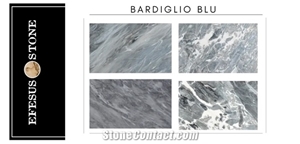 Grey Bardiglio Marble-Sky Blue Marble