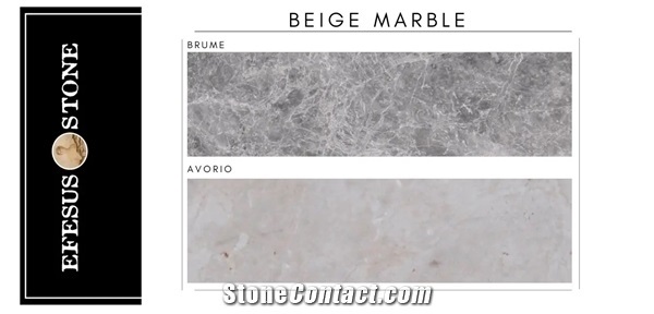 Tundra Light Grey Marble-Light Beige Marble