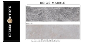 Tundra Light Grey Marble-Light Beige Marble