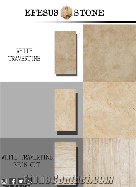 White Travertine-Ivory Cream Travertine