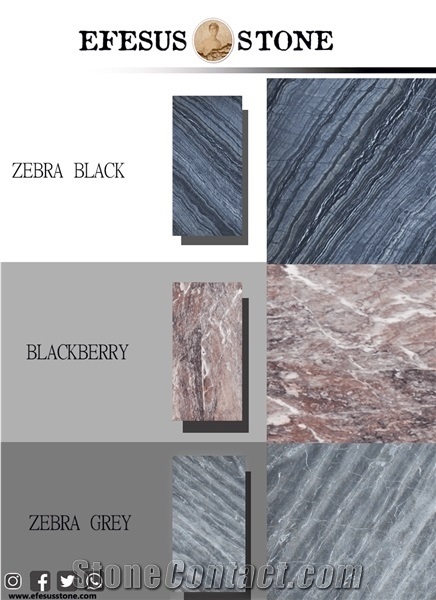 Zebra Black-Zebra Grey-Afyon Purple Marble