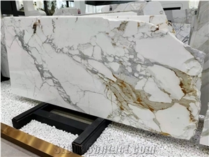 Calacatta Gold Marble Slabs Wall Floor Tiles Bookmatch