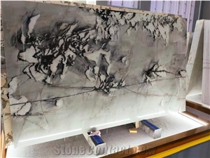 Cristallo Tiffany Green Quartzite Slab Tile in China Market