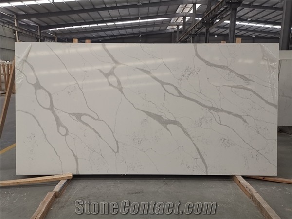 Caesarstone Calacatta White Quartz Slabs Artifical Stone