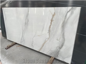Artificial Carrara Quartz Stone White Slab and Tiles
