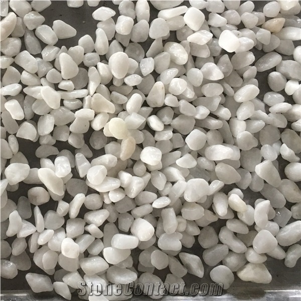 High Pure White Color Pebble Stone