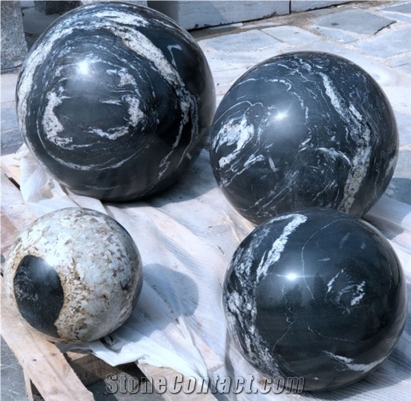 Garden Fountain Balls Black Ball Fountains