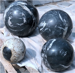 Garden Fountain Balls Black Ball Fountains