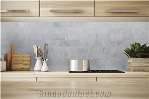 Carrara White Brick Marble Mosaics - Polished