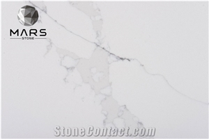 2021 New Design Calacatta White Marble Quartz Countertop