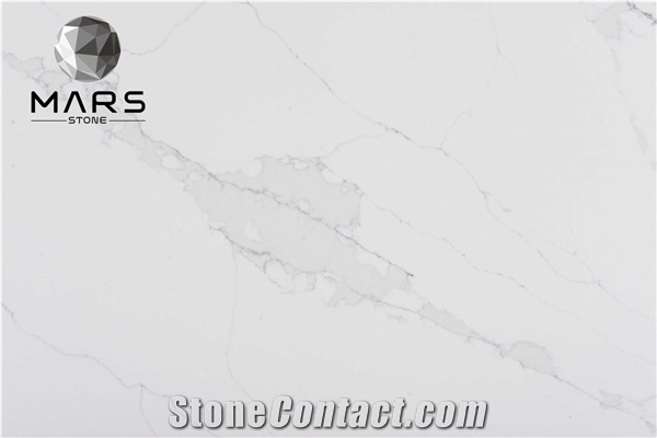 2021 New Design Calacatta White Marble Quartz Countertop