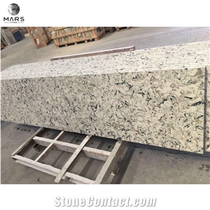 Artificial Stone Quartz Commercial Bathroom Sink Attach Sink