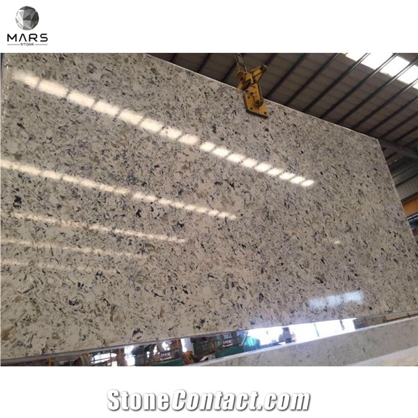 Artificial Stone Quartz Commercial Bathroom Sink Attach Sink