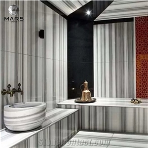 Bathroom Decoration Vein Turkey Marmara Equator White Marble