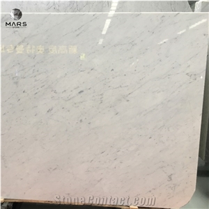 Bianco Carrara White Marble Square Table for Living Room
