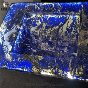 Blue Cloisonne Marble Bolivian Blue Dream Sapphire Buyers