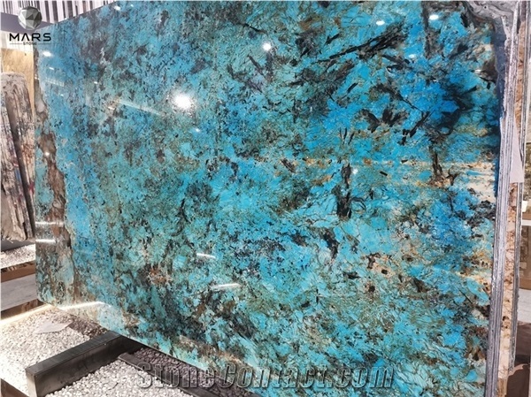 Brazil Blue Marble Stone Expensive Stone for Feature Wall