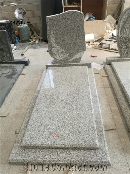 China Grey Granite Monument Tombstone Headstone and Base
