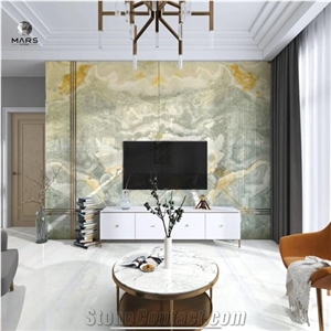Customized Indoor Golden Blue Jade Non Slip Bathroom Tiles