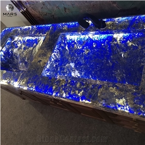 Dark Crystal Blue Marble Stone Luxury Cloisonne Buyers