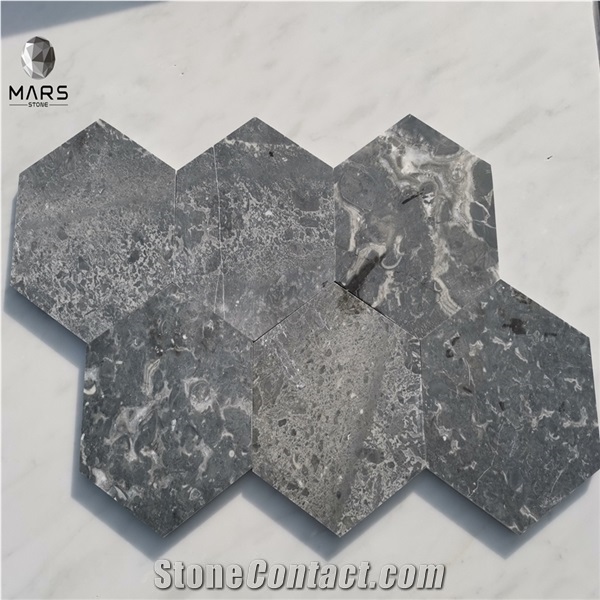 Dark Grey Hexagon Marble Stone Mosaic with Cheap Price