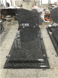Factory Price Customize Blue Granite Tombstone Funerera