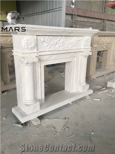 Factory Price for Marble Fireplaces Surround for Indoor
