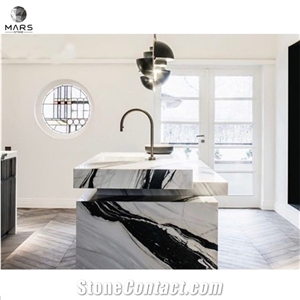 Factory Price Panda White Marble Slab Stone for Wholesale