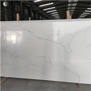 High Quality Artificial Marble Slab White Calacatta Quartz