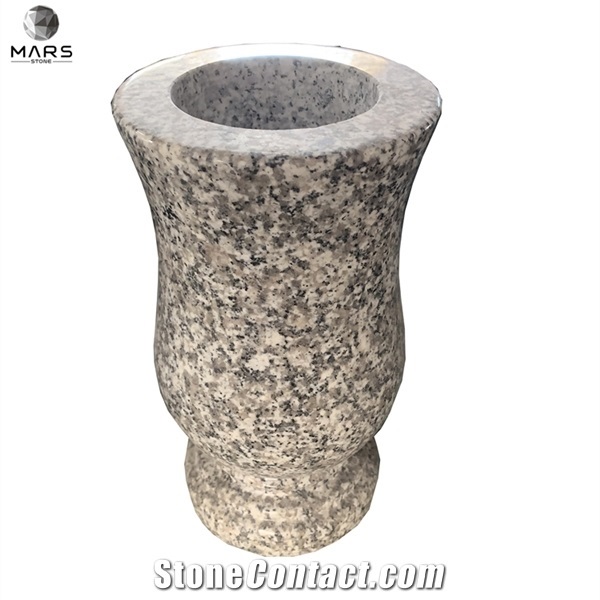 High Quality Stone Cemetery Vases for Graves and Tombstone