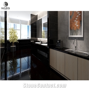 Luxury Black Marble Slab Translucent Floor Tiles Buyers