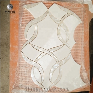Luxury Interior Sea Sells Mother Of Pearl Waterjet Mosaic