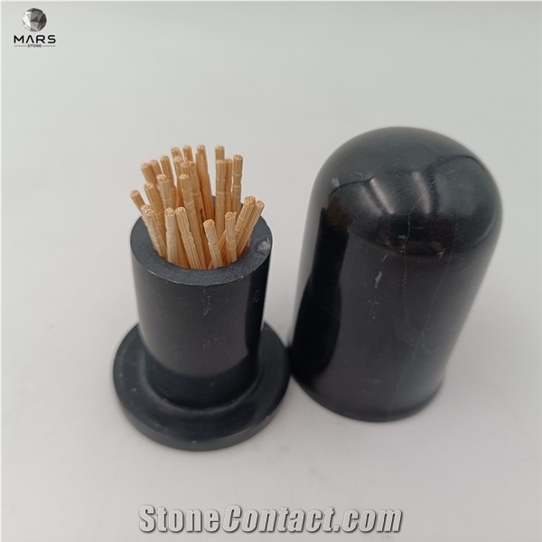 Marble Accessories Toothpick Holder Box for Cafe Restaurant