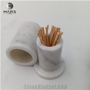 Marble Accessories Toothpick Holder Box for Home Decoration