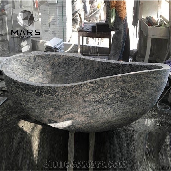 Modern Home Mulitcolor Irregular Marble Bathtub Price Buyer