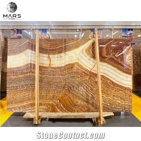 Natural Red Onyx Wall Stone Panel Decor