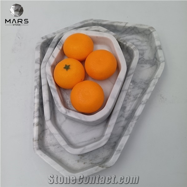 New Design Modern Decorative Tray Marble Pattern Fruit Tray